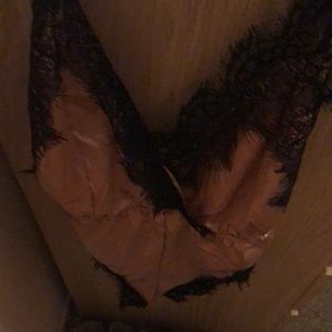 Pink & black loose fitting bodysuit